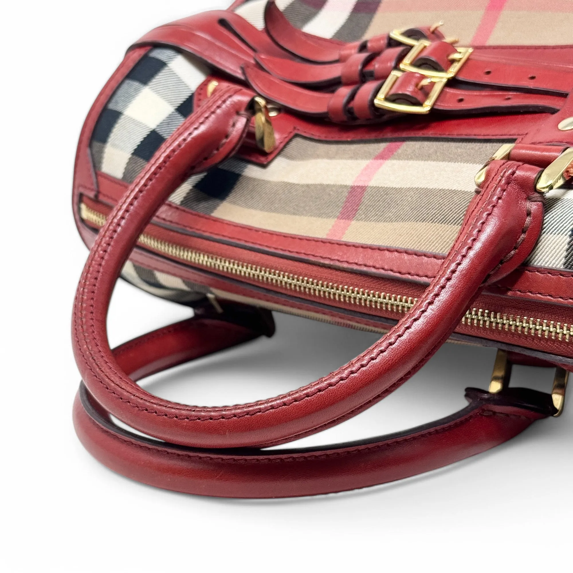 Burberry Red House Check Bridle Chester Bowler