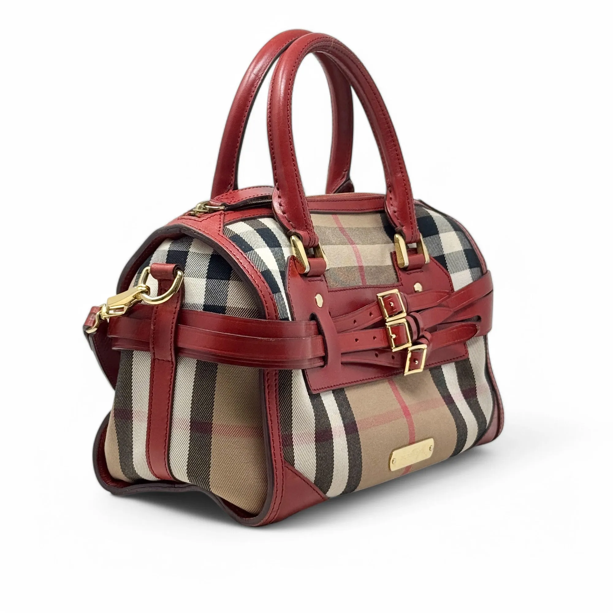 Burberry Red House Check Bridle Chester Bowler