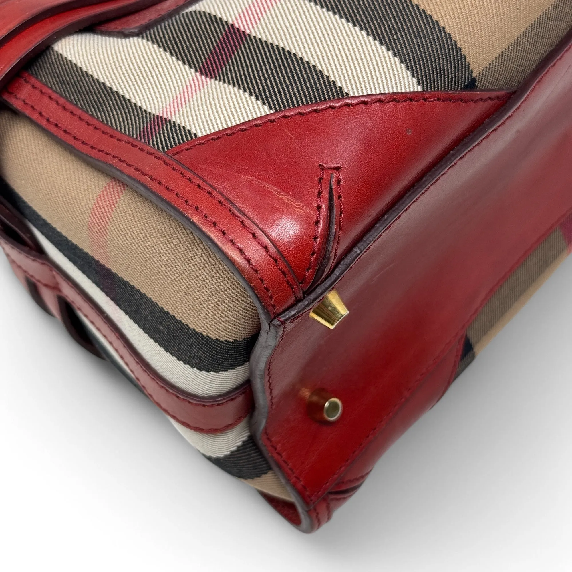 Burberry Red House Check Bridle Chester Bowler