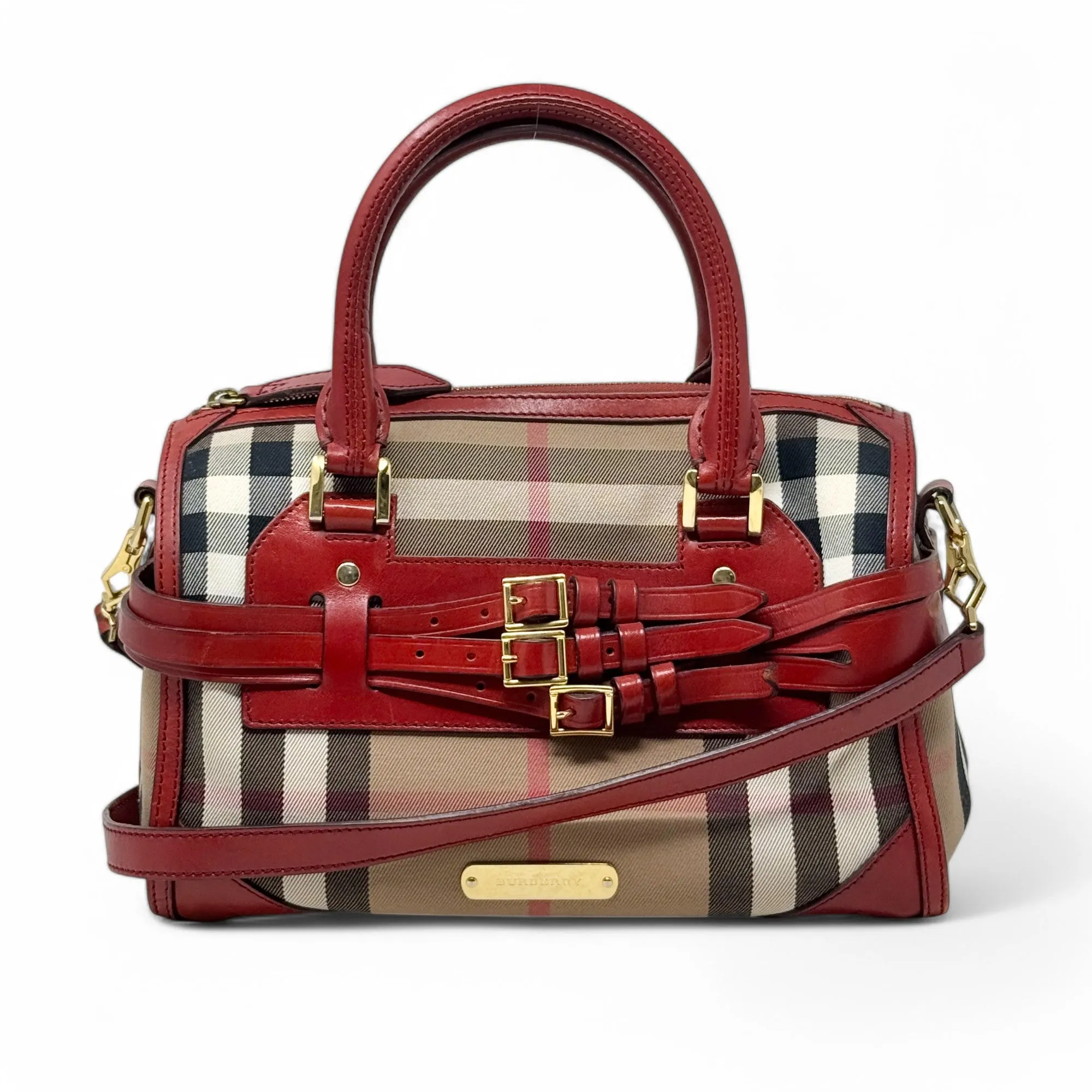 Burberry Red House Check Bridle Chester Bowler