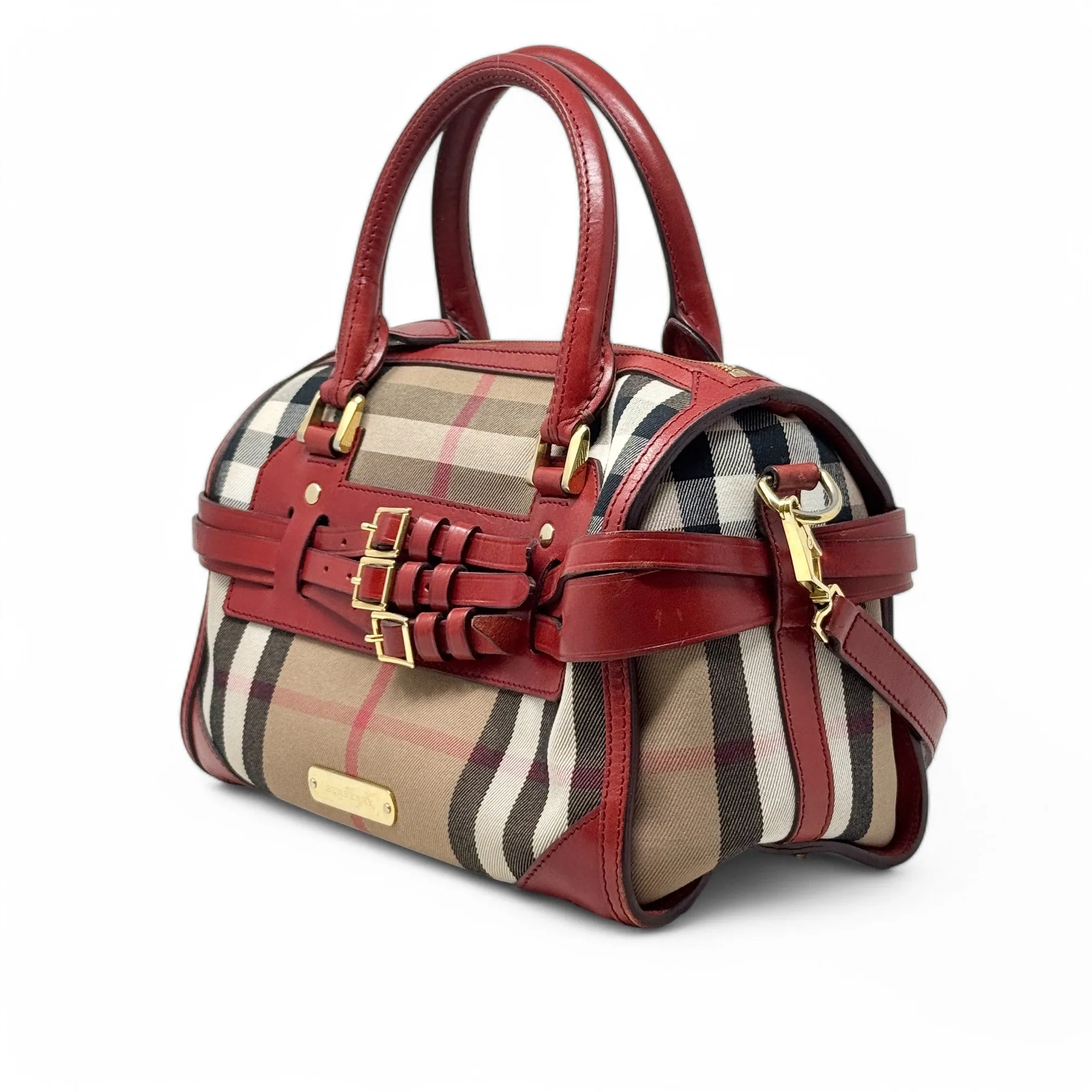 Burberry Red House Check Bridle Chester Bowler