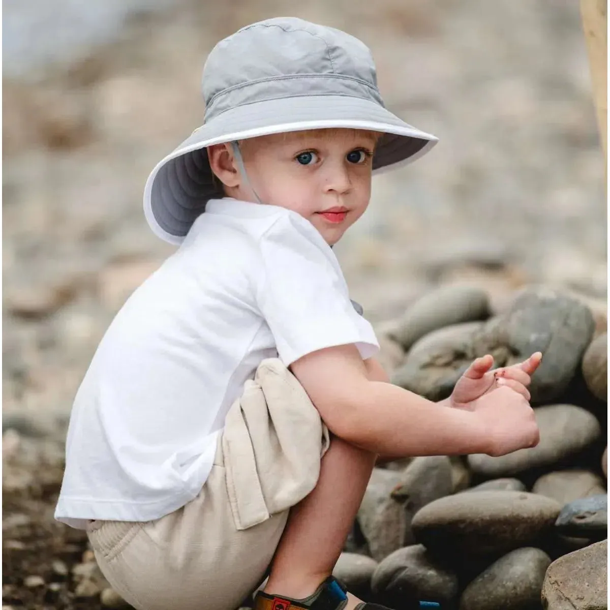 Calikids UV Beach Hat - Monument Grey