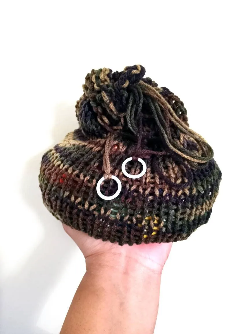 Camouflage Large Dice Bag, Stylish Drawstring Pouch for DND Dice Storage