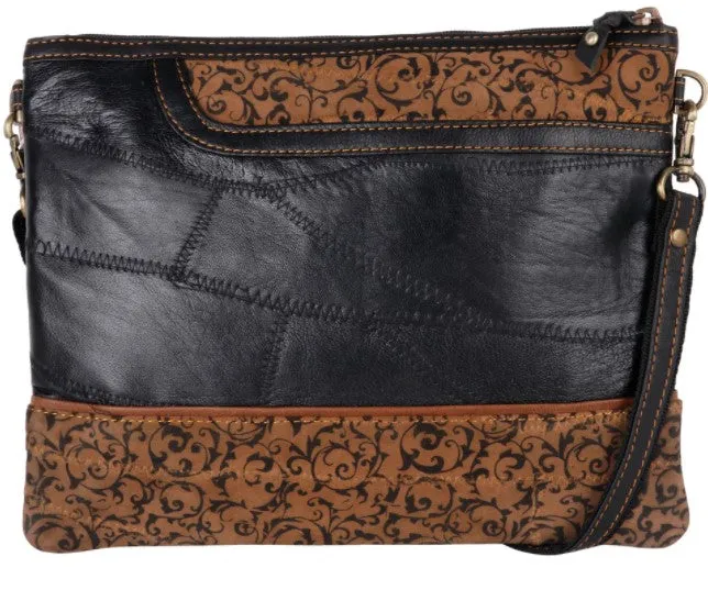 Carmen Wide Leather Crossbody
