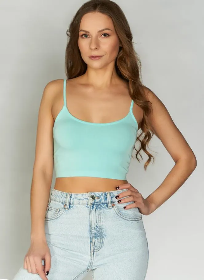 C'est Moi Bamboo Crop Tank