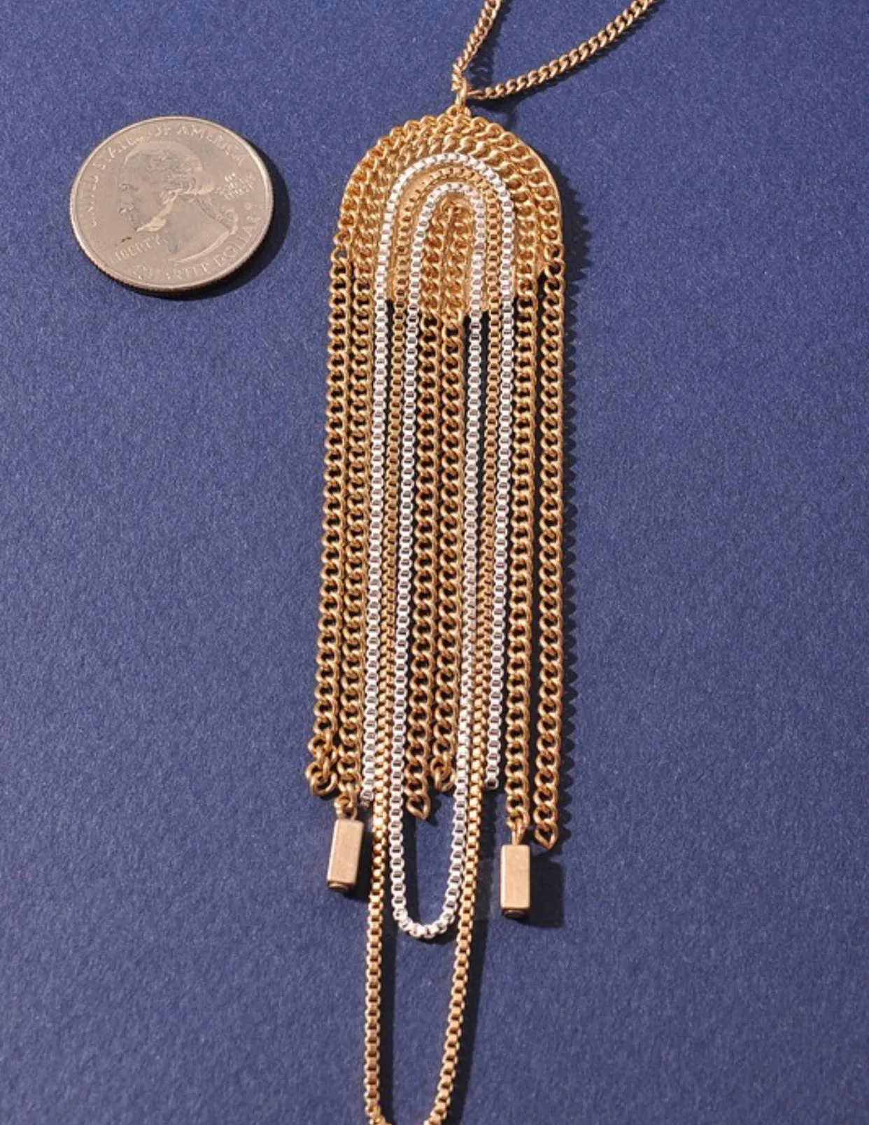 Chain Tassel Pendant Long Necklace