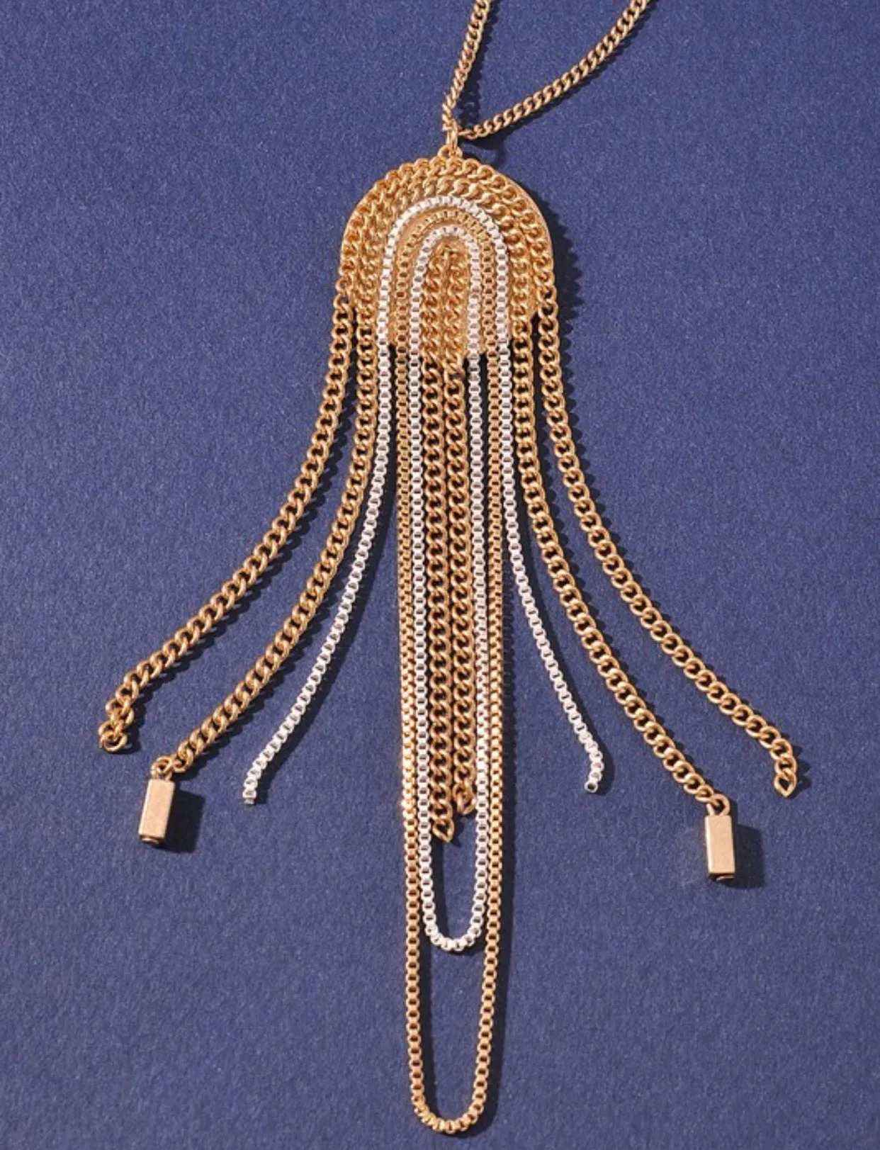 Chain Tassel Pendant Long Necklace