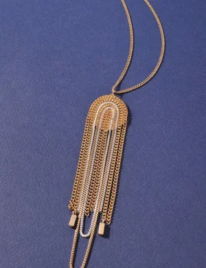 Chain Tassel Pendant Long Necklace