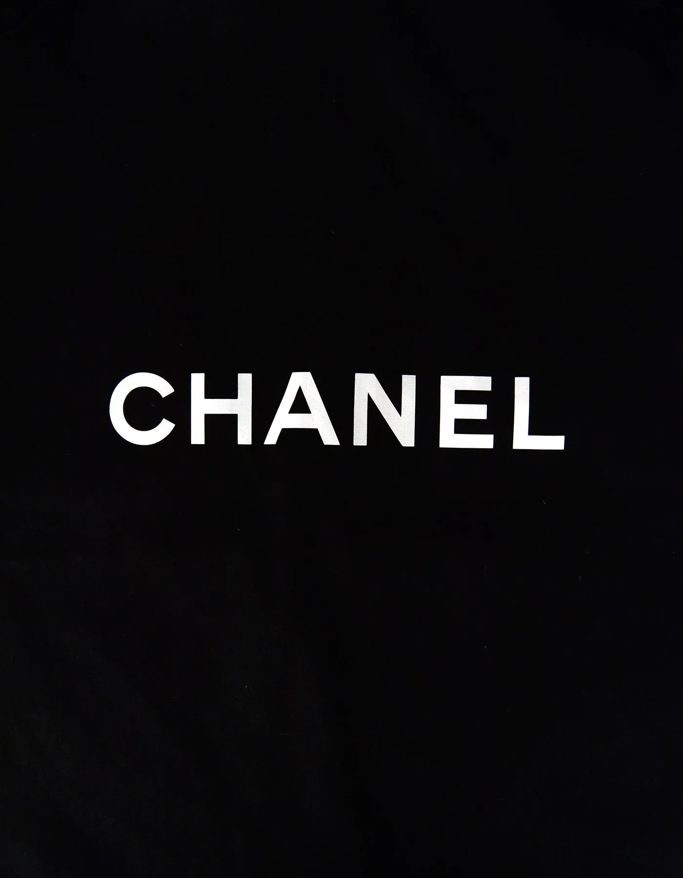 Chanel Black 48" Canvas Garment Bag w/ CC Hanger