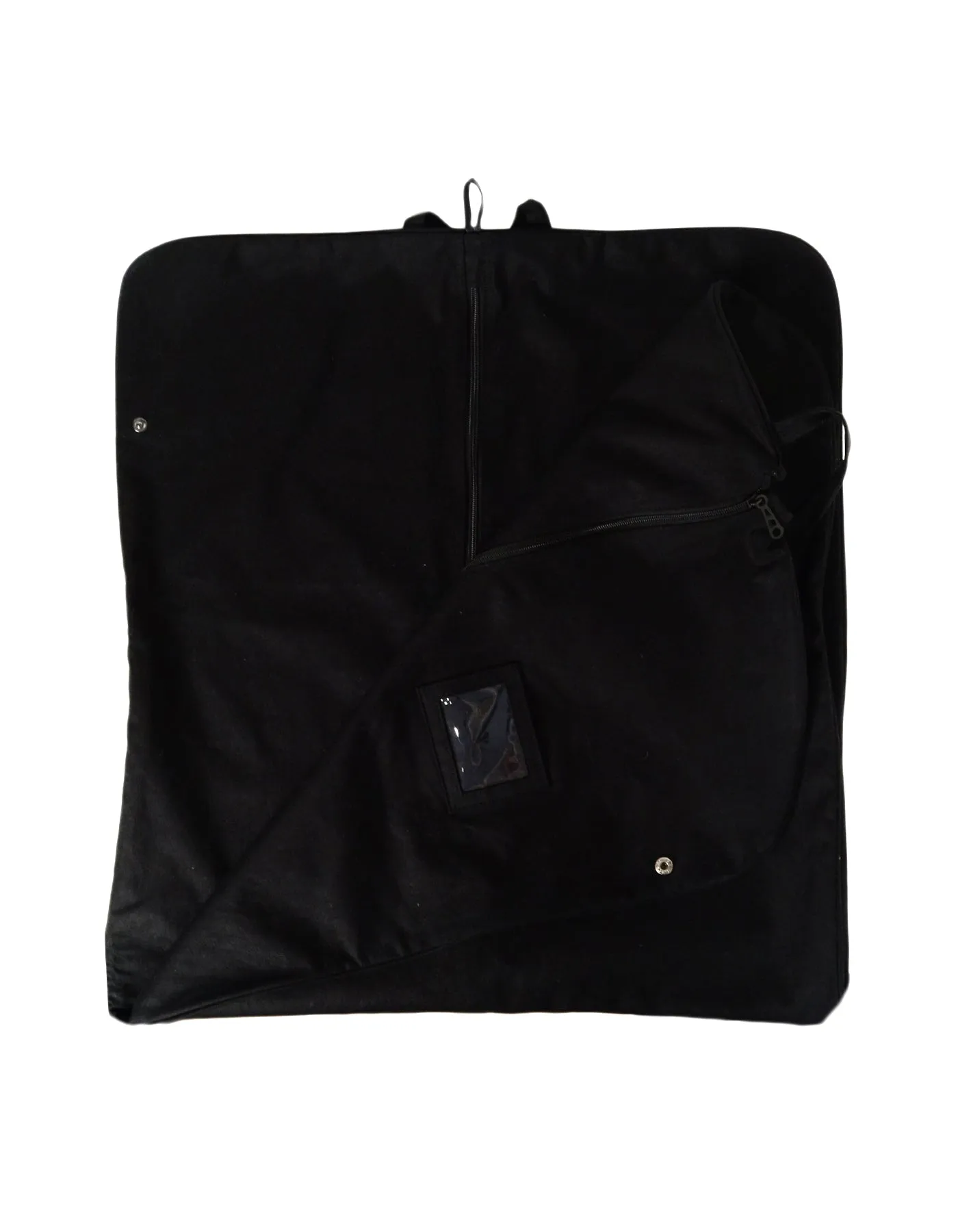 Chanel Black 48" Canvas Garment Bag w/ CC Hanger
