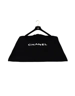 Chanel Black 48" Canvas Garment Bag w/ CC Hanger