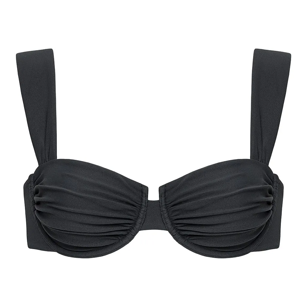 Charcoal Bella Bikini Top