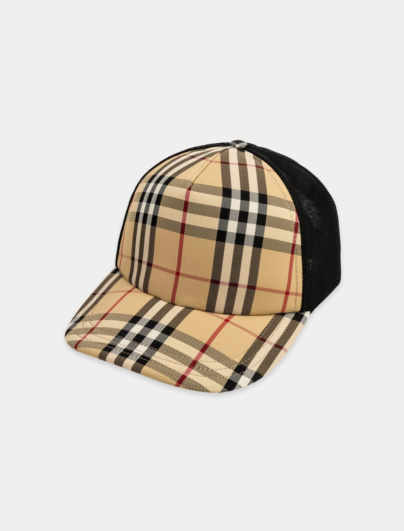 CHECK AND MESH TRUCKER HAT
