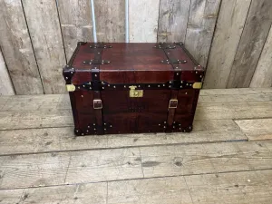 Chestnut Leather Coffee Table