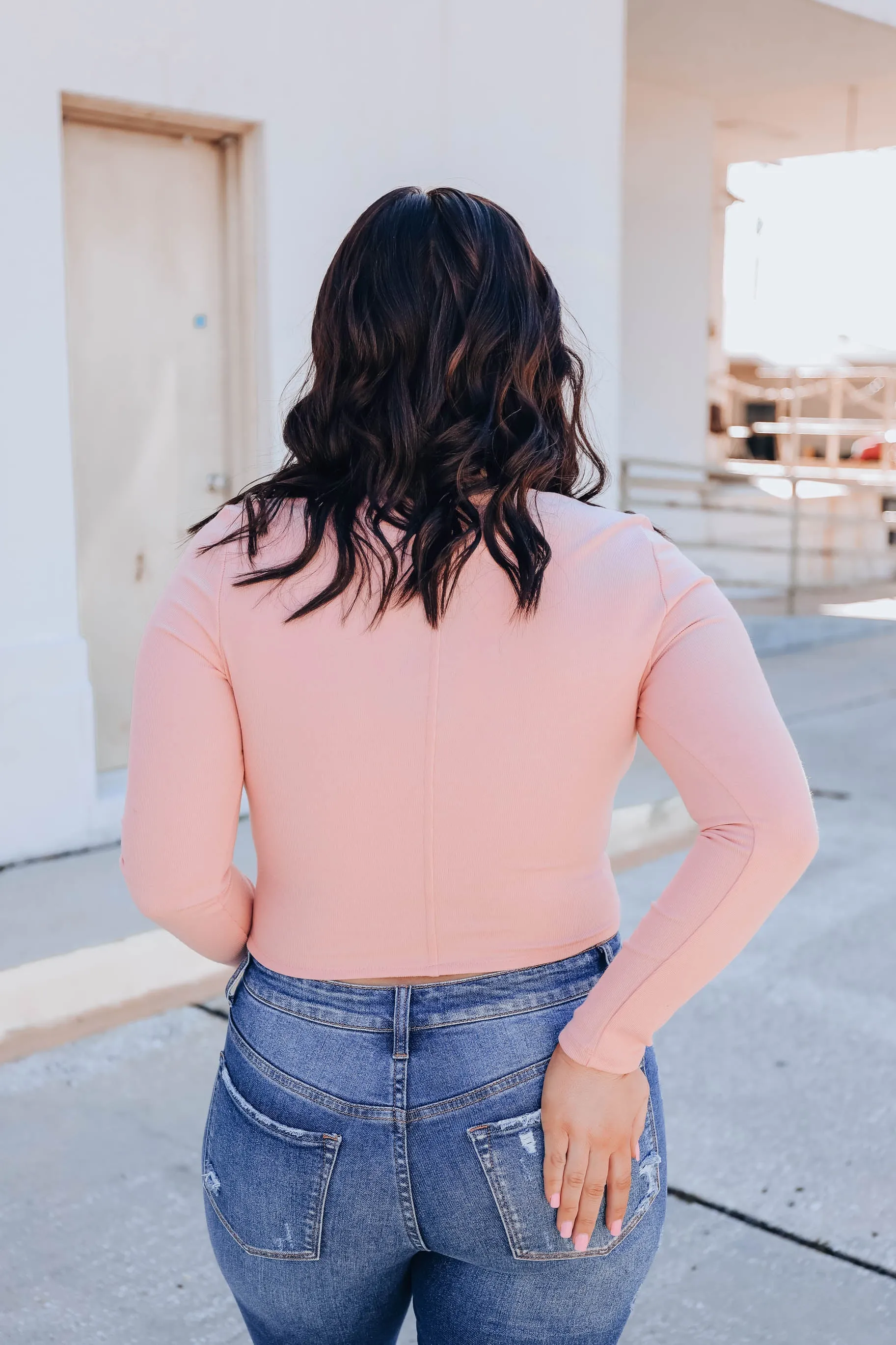 Chino Cropped Corset - Pink