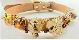 Citrine Healing Dog Collar