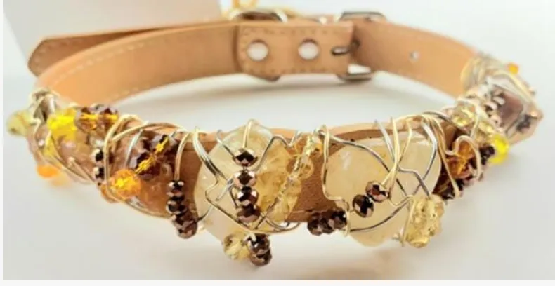 Citrine Healing Dog Collar