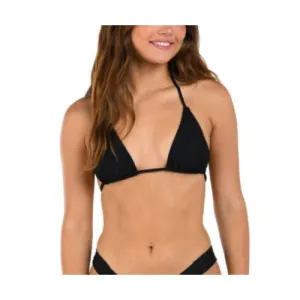 Citrus Women's Solid Seamed Triangle Bikini Top