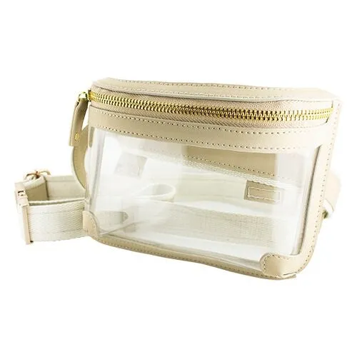 Clear Belt Bag {Tan}