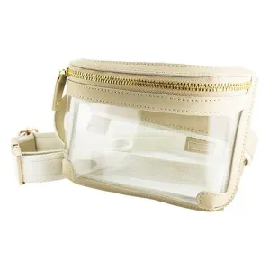Clear Belt Bag {Tan}