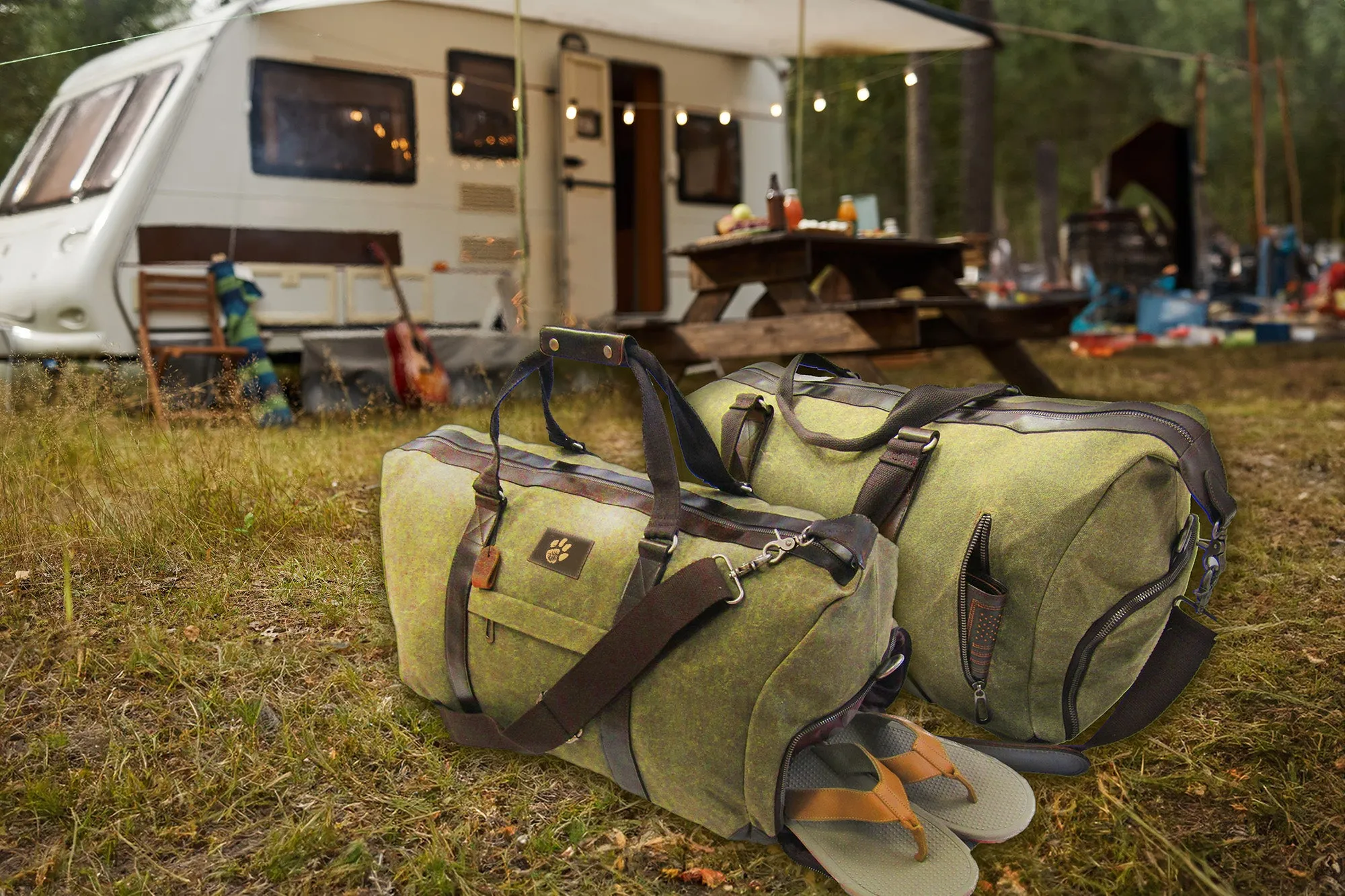 Clemson Tigers Waxed Canvas Weekender Bag