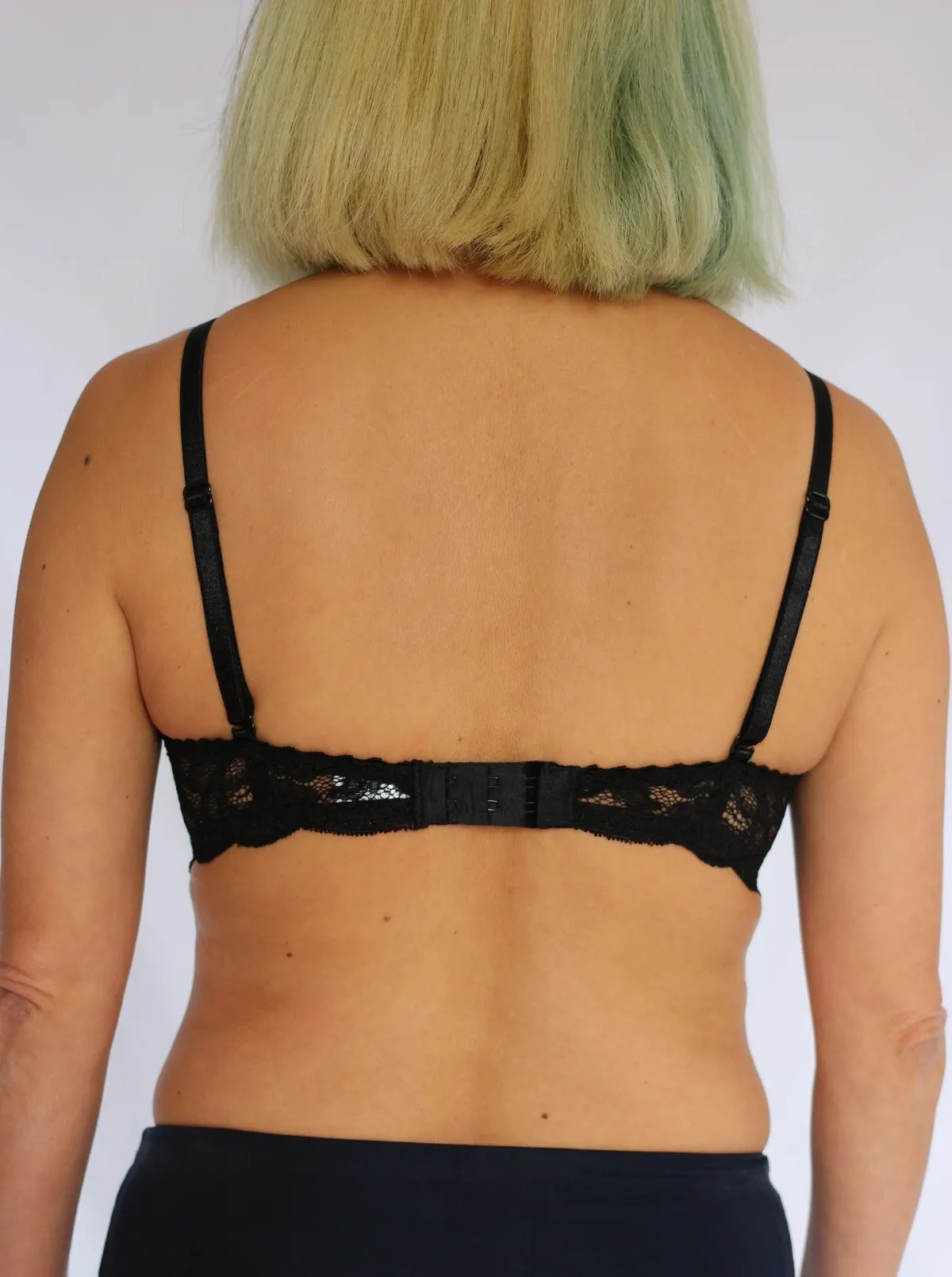 Clo: Fortuna Lace Demi Underwire Bra - Black
