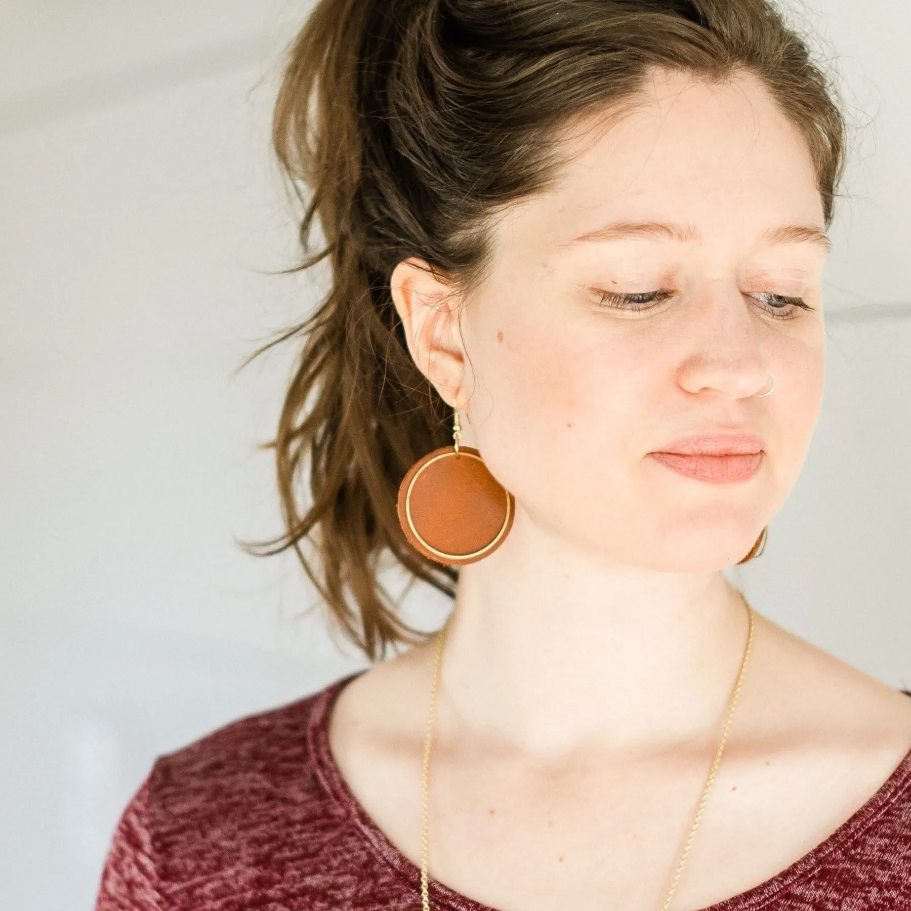 Cognac Wren Earrings