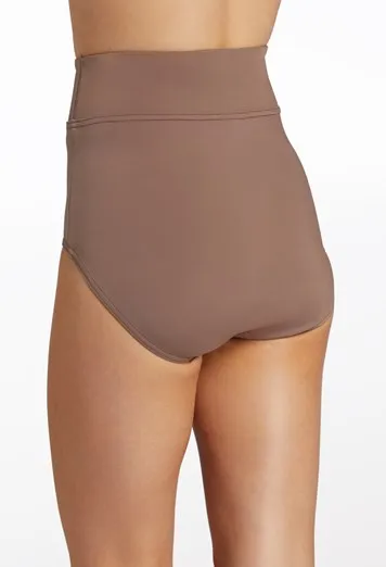 Competitive Style Bra Top With High Waist Briefs SET - Mocha