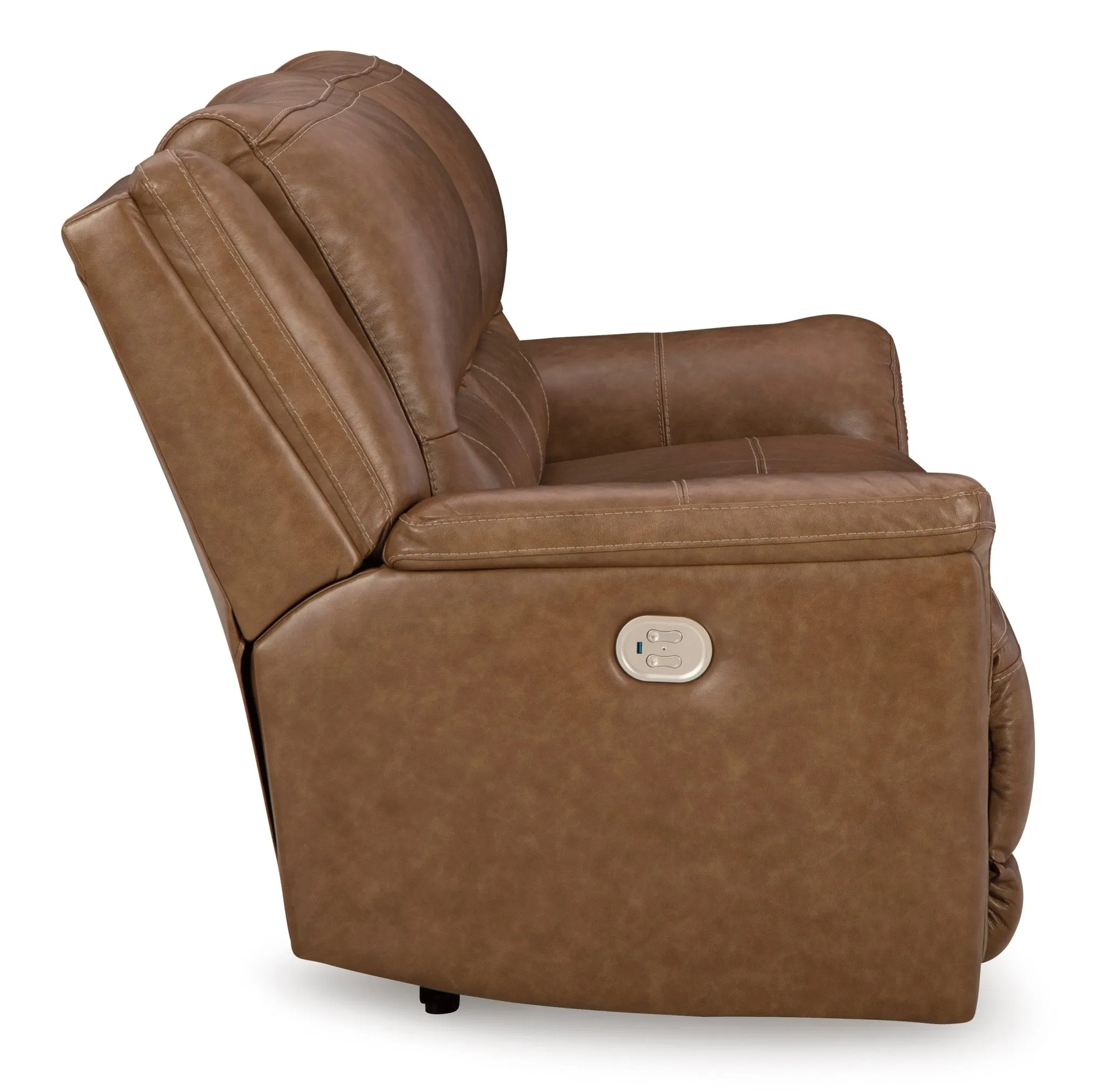 Contemporary Power Reclining Loveseat with Center Console