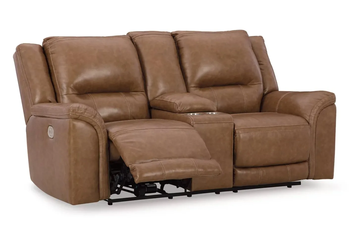 Contemporary Power Reclining Loveseat with Center Console