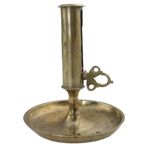 Continental Brass Push-Up Candlestick