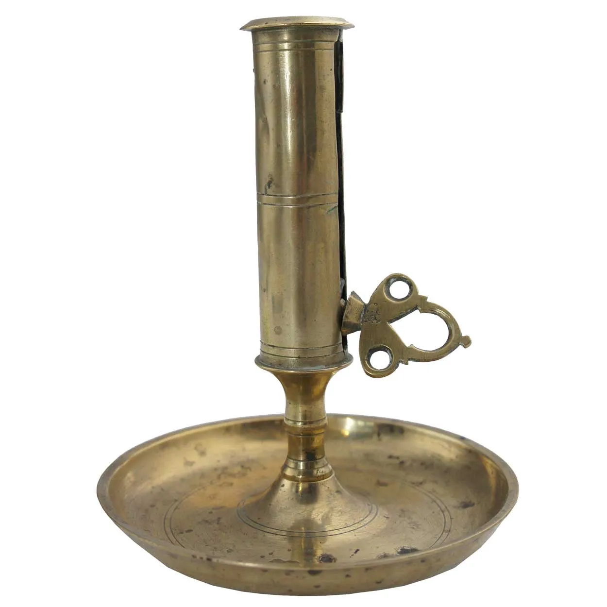 Continental Brass Push-Up Candlestick