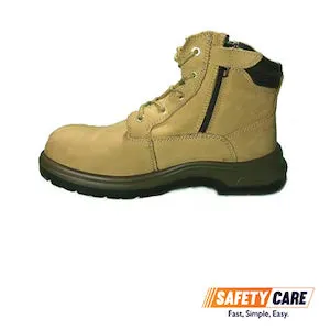 D&D 08878 Zip Laced Up Mid Cut Safety Footwear