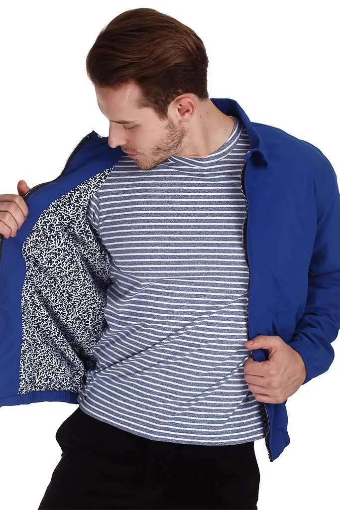Dark Blue Teflon Coated Nylon Jacket