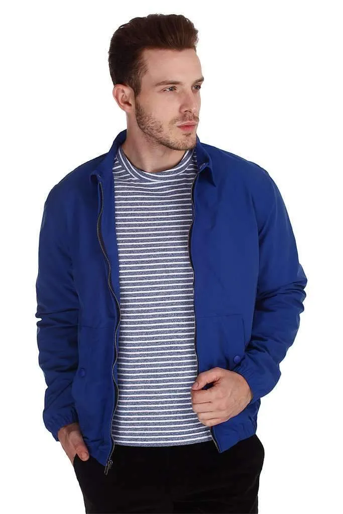 Dark Blue Teflon Coated Nylon Jacket