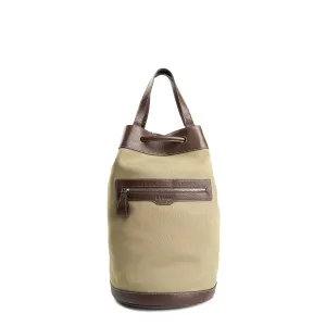 DARK BROWN AND OLIVE GREEN GIAN MIDI BAG