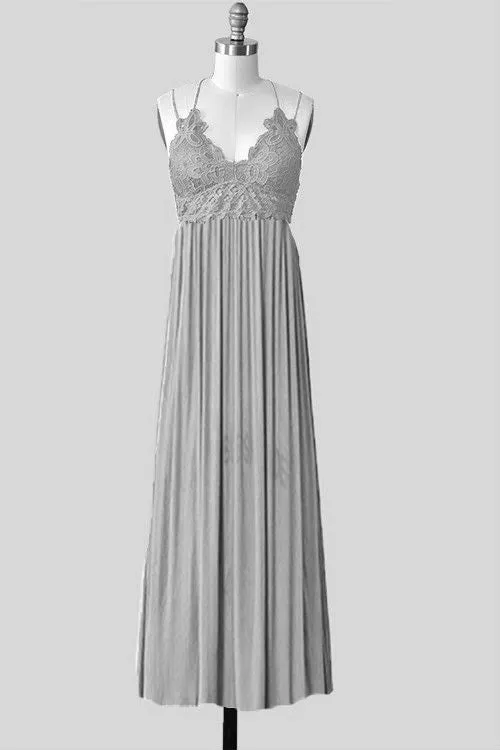 DELLA CROCHET BRA MAXI DRESS