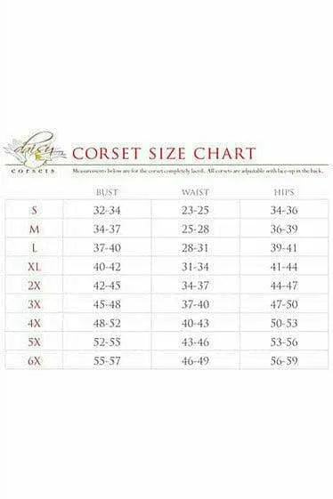Deluxe Faux Leather Peasant Top Steel Boned Corset
