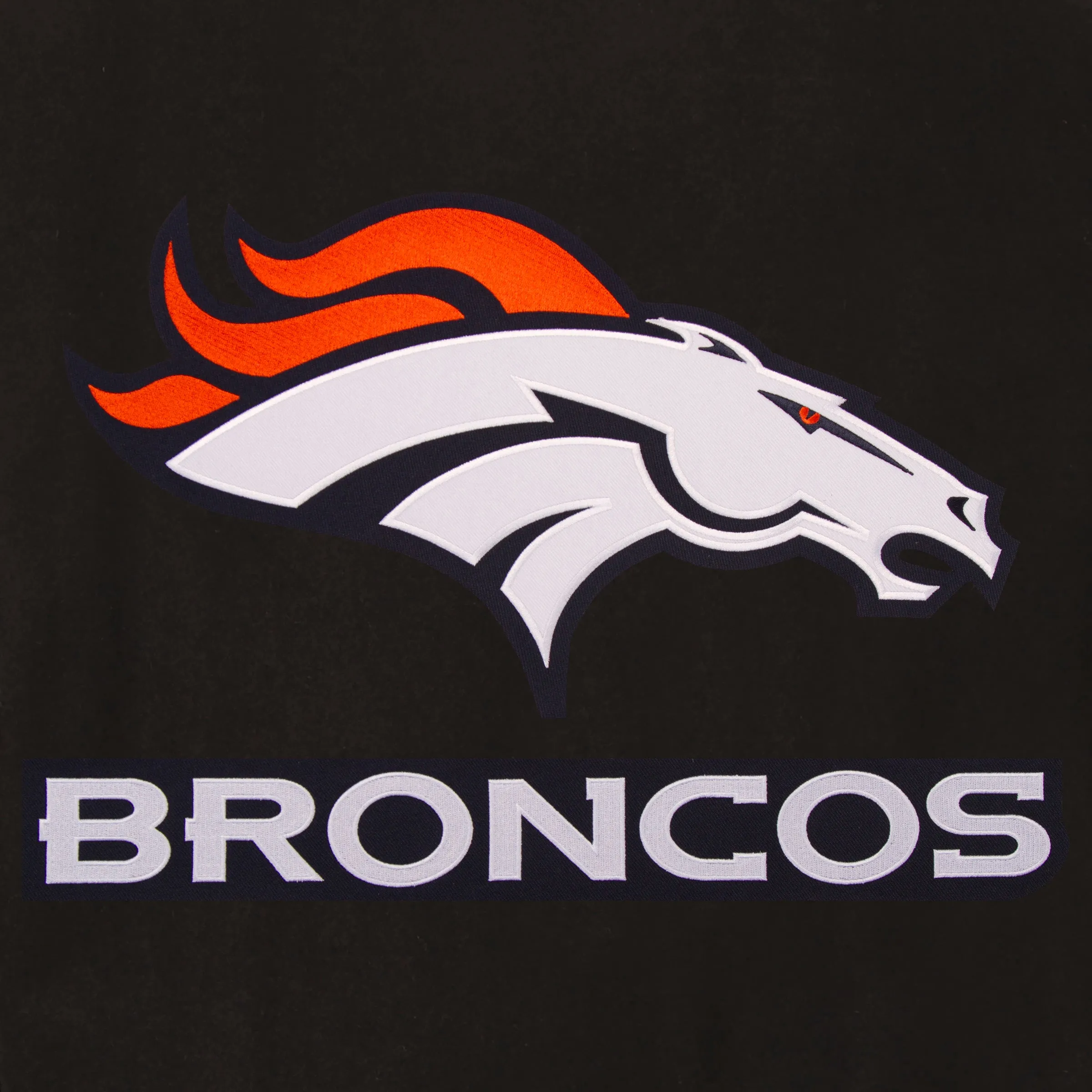 Denver Broncos Reversible Wool and Leather Jacket