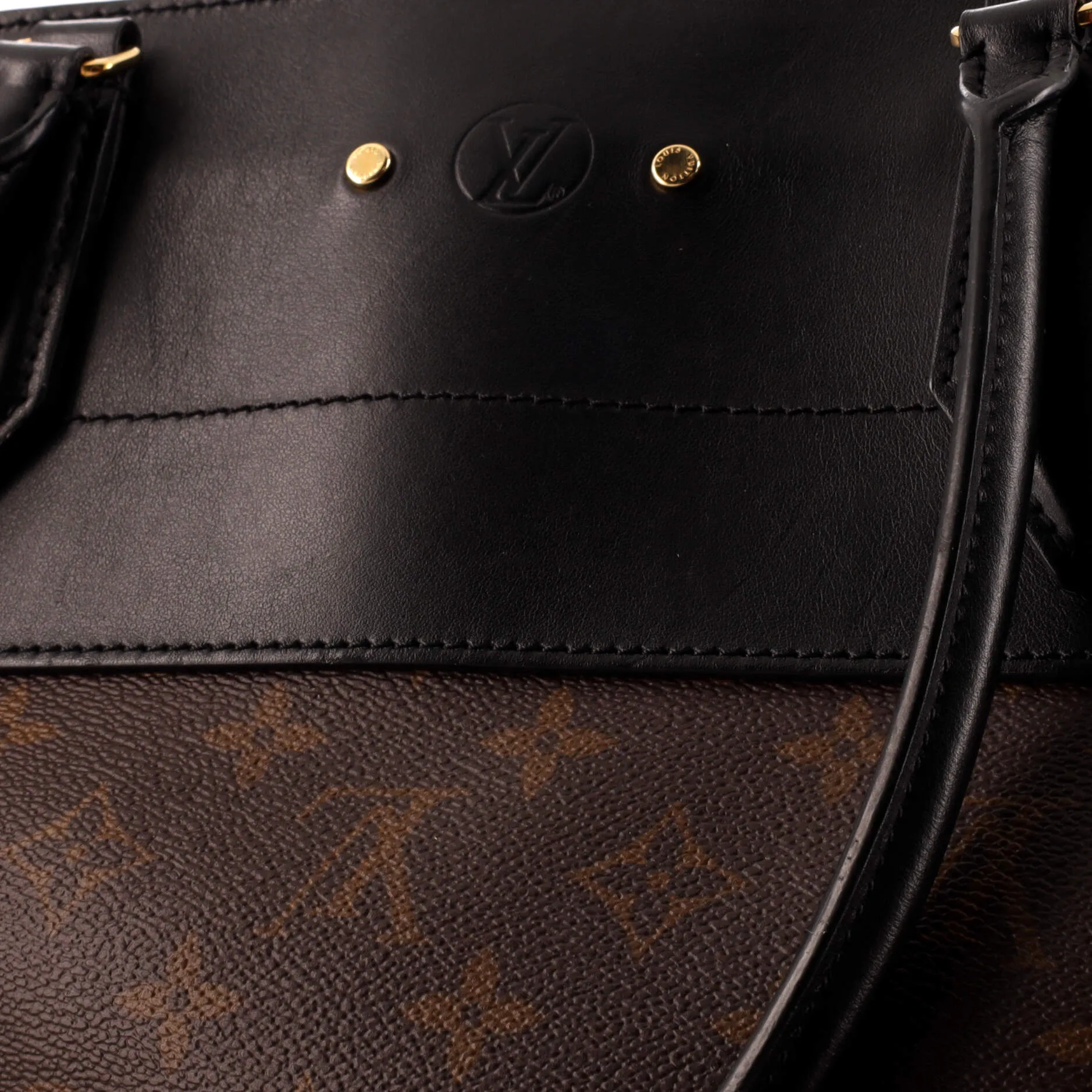 Designer City Steamer Handbag Monogram Canvas XXL