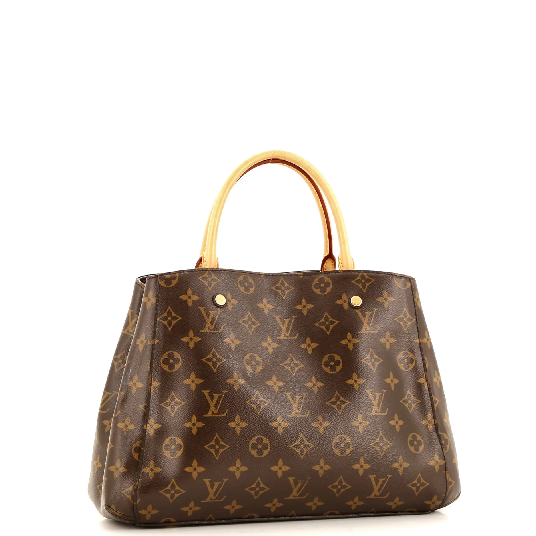 Designer Montaigne Handbag Monogram Canvas MM