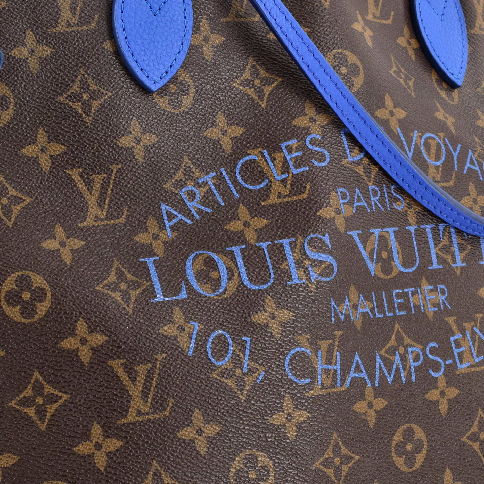 Designer Neverfull Tote Limited Edition Ikat Monogram Canvas MM