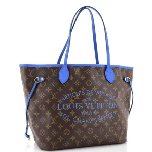 Designer Neverfull Tote Limited Edition Ikat Monogram Canvas MM