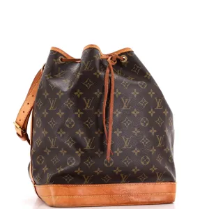 Designer Noe Handbag Monogram Canvas Large