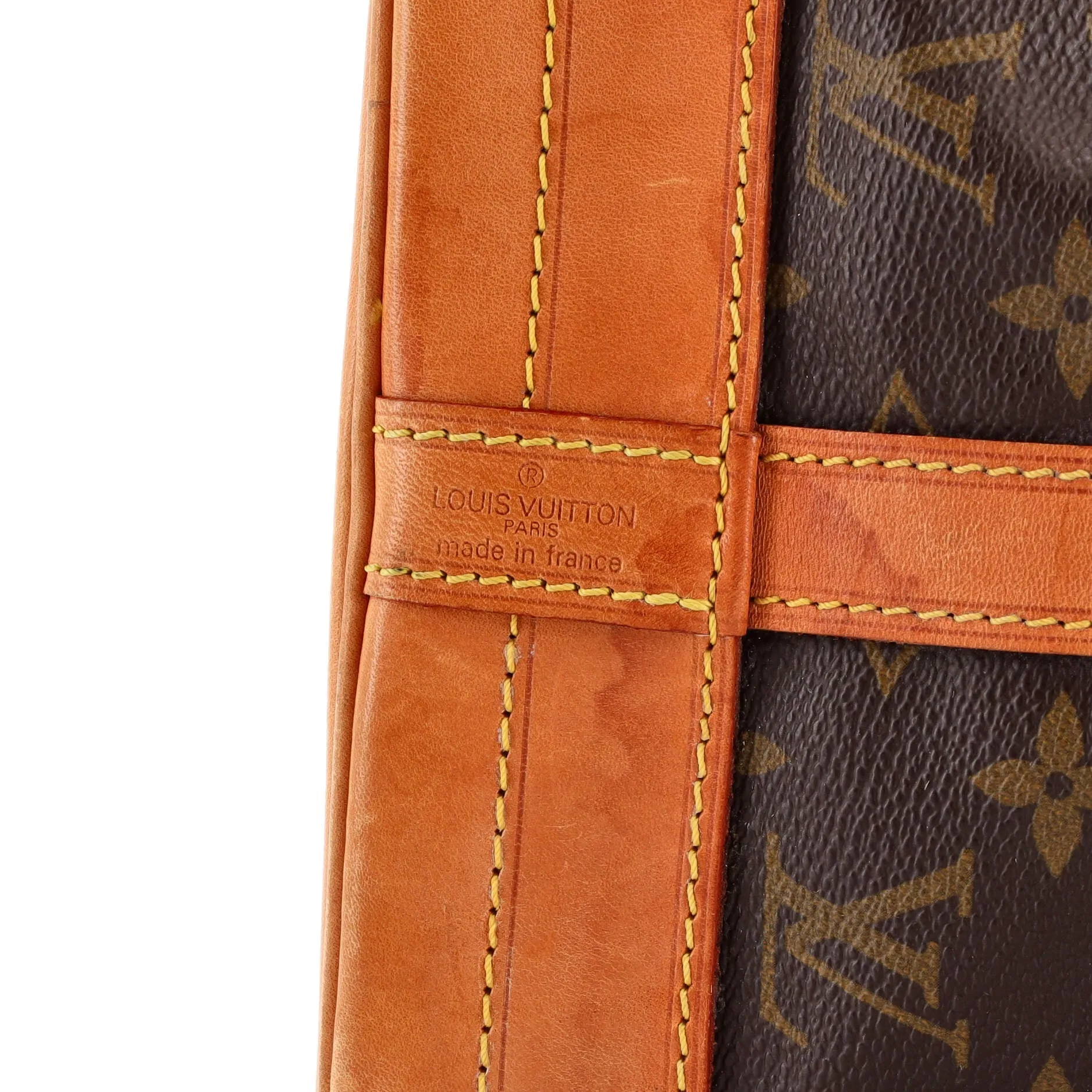 Designer Noe Handbag Monogram Canvas Large