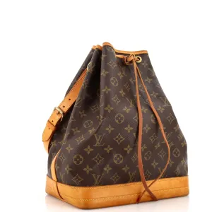 Designer Noe Handbag Monogram Canvas Large