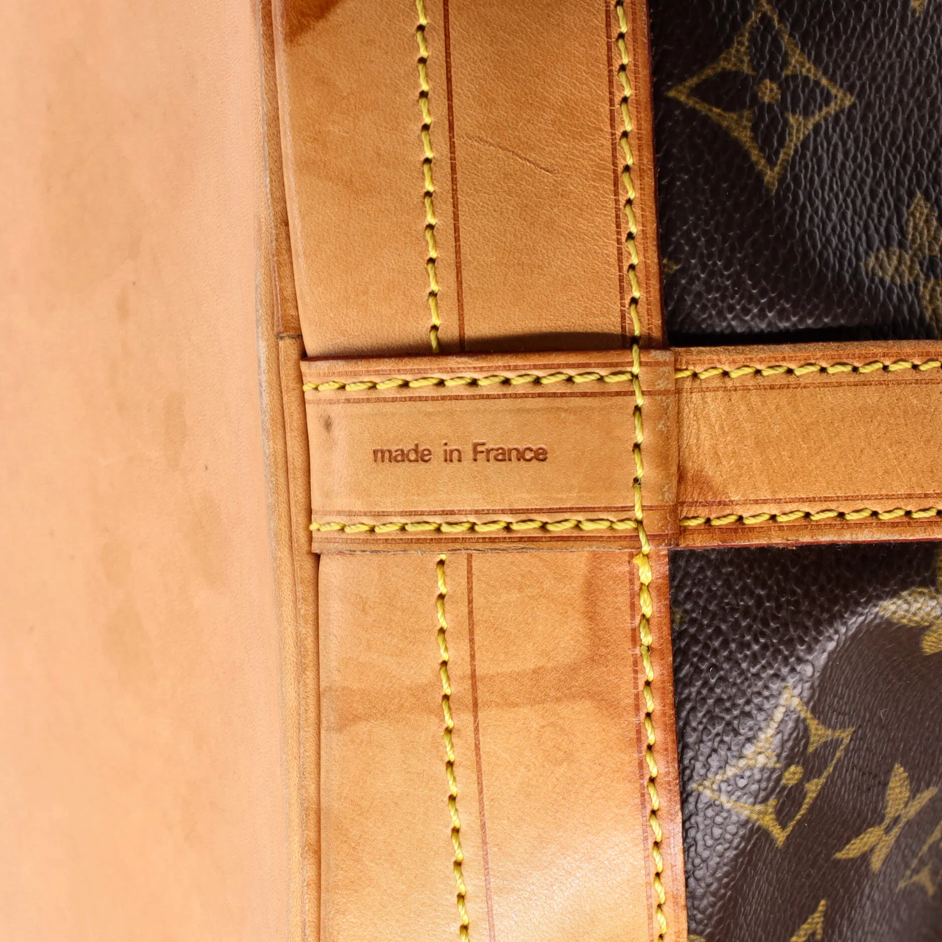 Designer Noe Handbag Monogram Canvas Large