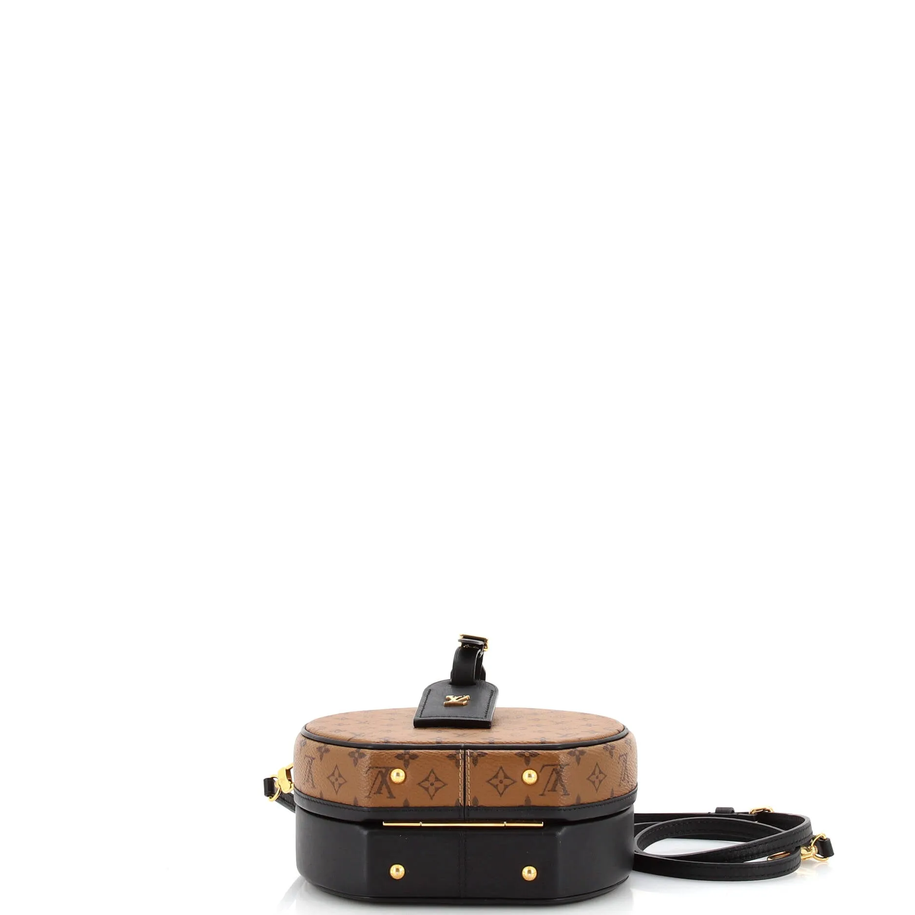 Designer Petite Boite Chapeau Bag Reverse Monogram Canvas