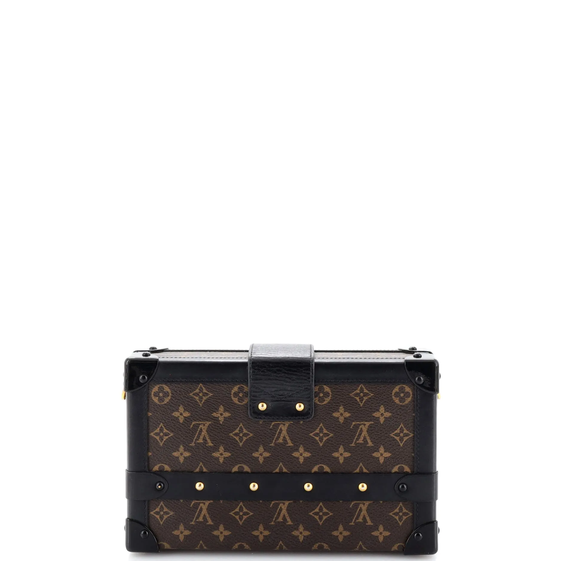 Designer Petite Malle Handbag Monogram Canvas