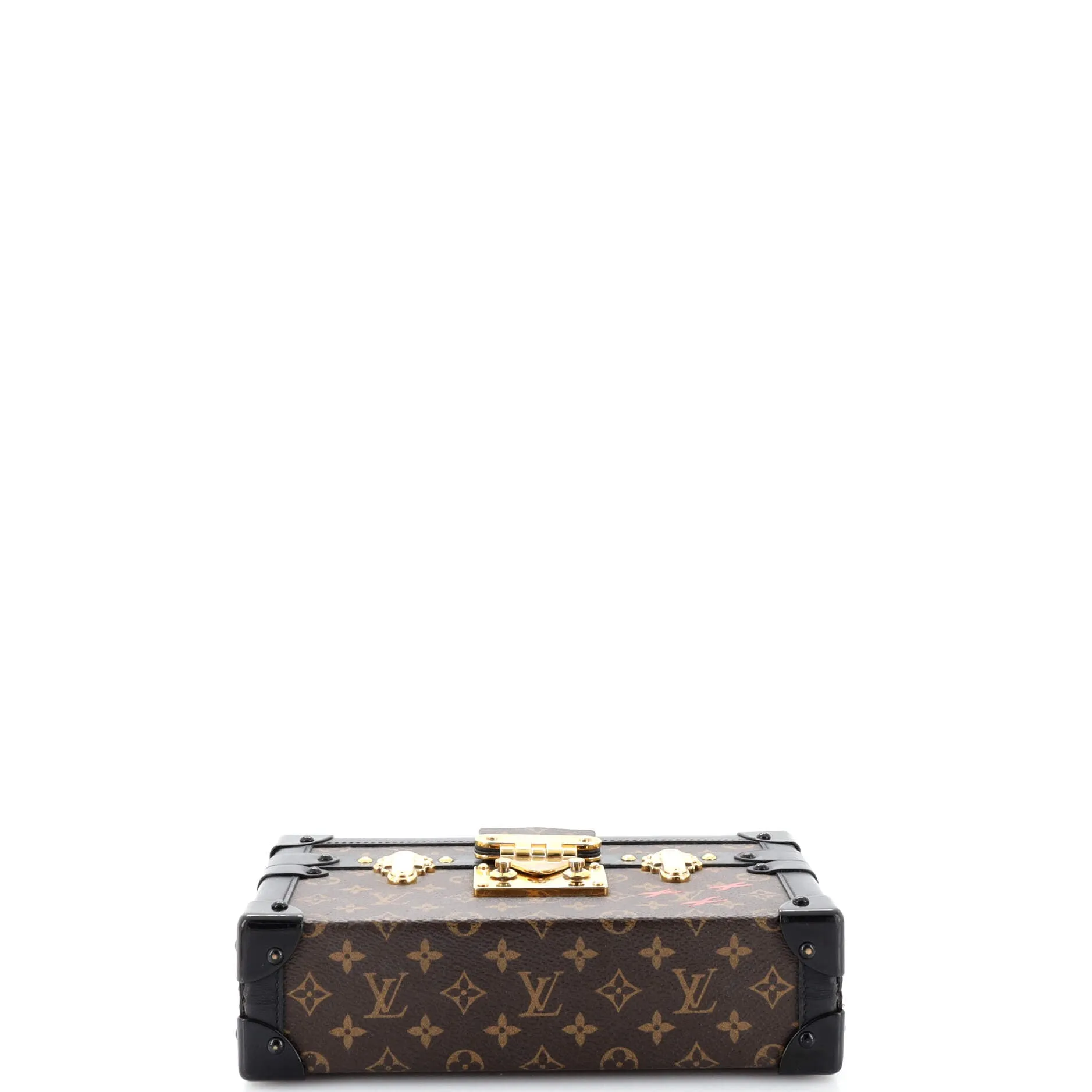 Designer Petite Malle Handbag Monogram Canvas